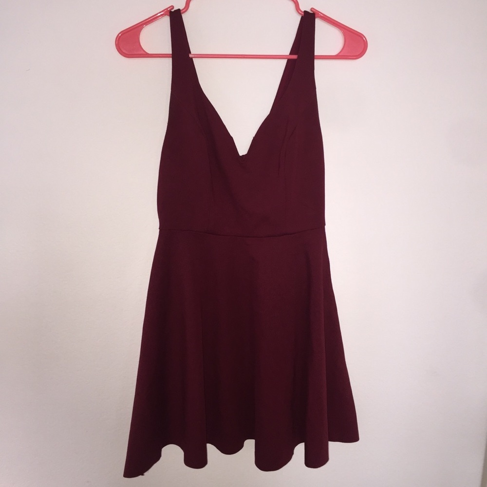Kimchi Blue Maroon Sweetheart mini dress - Picture 2 of 6